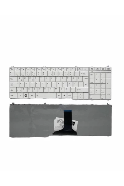 Toshiba Uyumlu Satellite C670-165, C670-16F, C670-16K, C670-16L Klavye TR  Beyaz ürün görseli 1