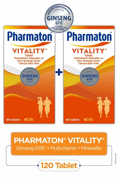 Pharmaton Vitality 60 Tablet 2 Adet