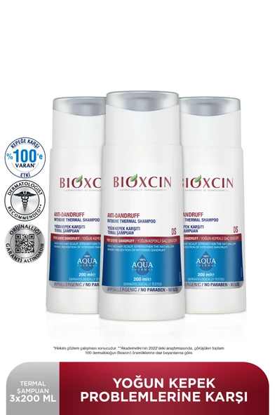 Bioxcin Aqua Thermal Ds Yoğun Kepeğe Karşı Etkili Şampuan 200 Ml 3 Lü SET - 2