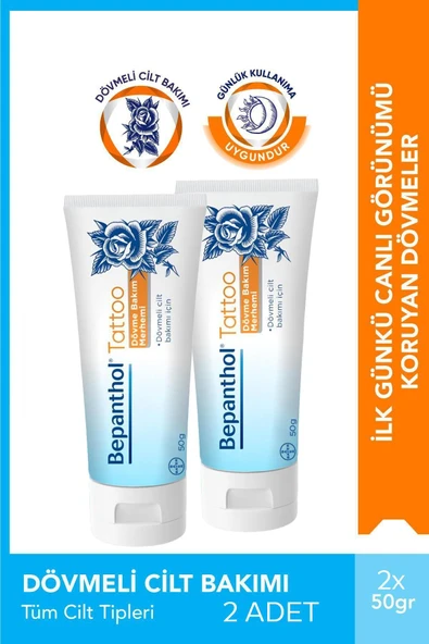 Bepanthol Tatoo Dövme Bakım Kremi 50 gr 2 Adet