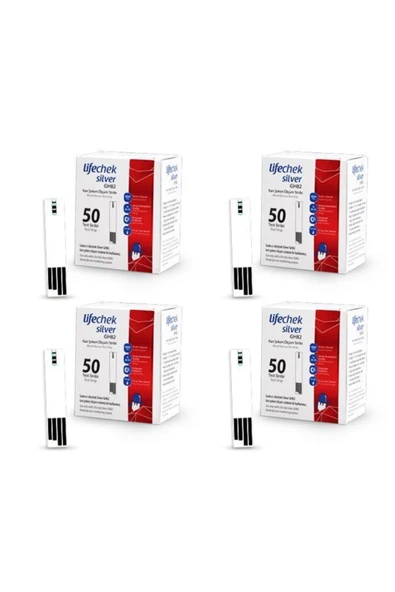 lifechek Silver Gh82 Kan Ölçüm Stribi 50 Adet - 4 Adet