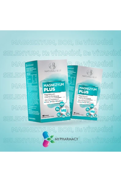 Natural STD Natural Nest Magnezyum Plus 30 Tablet ( TEKLİDİR )