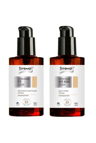 Sirenol Organik Göz Kremi Ve Anti Aging Set 15 ml / 50 ml