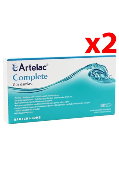 Bausch & Lomb Bausch&lomb Artelac Complete Göz Damlası %0.24 0.5ml | 30 Flakon 2 Adet