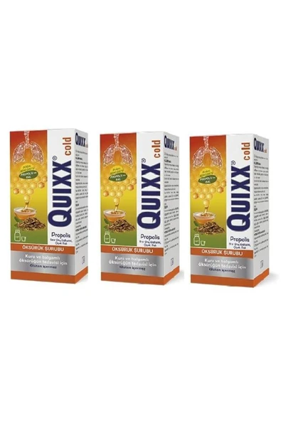 QUIXX Cold Propolis Şurup 100 ml 3 Adet