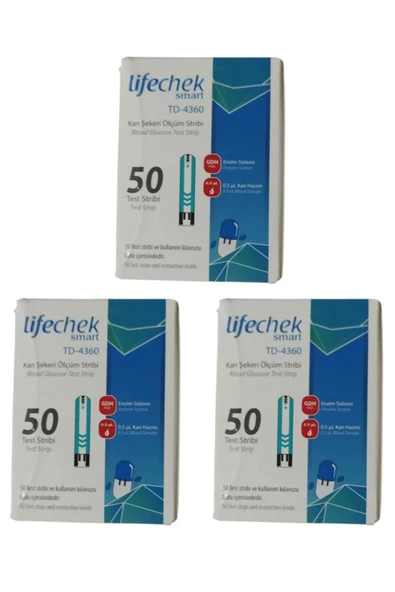 lifechek Smart TD-4360 Ölçüm Stribi 50 Adet 3 Adet