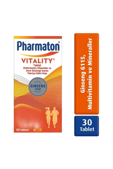 Pharmaton Vitality 30 Tablet - Ginseng G115, Multivitamin Ve Mineraller