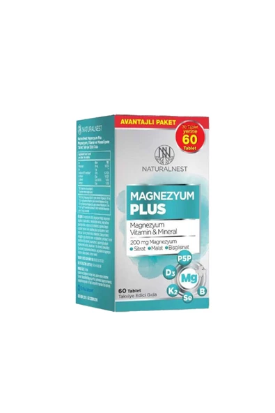 Natural STD Natural Nest Magnezyum Plus 30 Tablet ( TEKLİDİR ) - 2