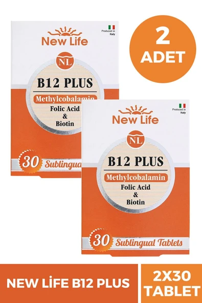 Seddar Collection New Life B12 Plus Methylcobalamin 30 Tablet 2 Adet