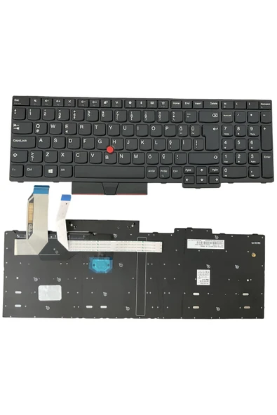 Lenovo Uyumlu ThinkPad L590 20Q700B1TX, L590 20Q700B8TX Klavye TR  Siyah Çerçeveli ürün görseli 1