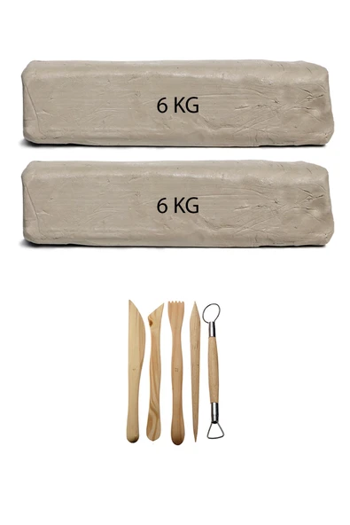 Beyaz Seramik Hamuru 12 Kg Ebeşuar Seti Kil Seti Seramik Çamuru Seti ürün görseli