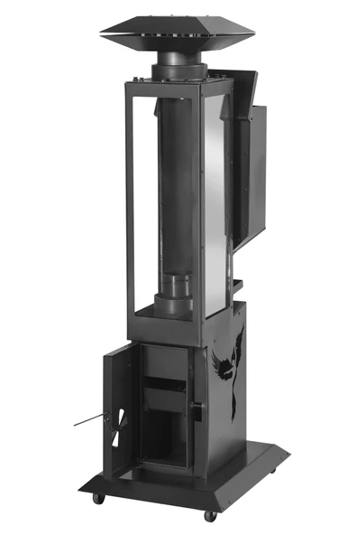 İKİZSOBA Camlı Iç Mekan Pelet Soba, Füze Soba, Döküm Soba, Ayarlanabilir Isı, Baca Bağlantısı Gereklidir sm37 ürün görseli 1