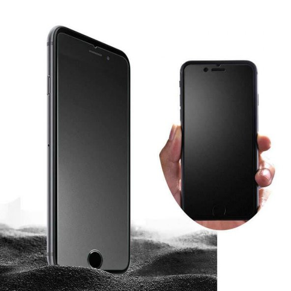 Joyroom Alen Matte Full Cam  iPhone 7-8 Temperli Cam Ekran Koruyucu Siyah