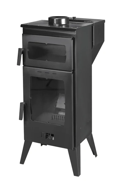 İKİZSOBA Geniş Camlı Pelet Şömine Sobası - 6 kW, Fırınlı, Ayarlanabilir Isı Teknolojisi ürün görseli