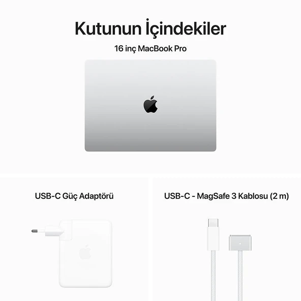 MacBook Pro M3 Max 36 GB 1 TB SSD 16.2" MRW73TU/A Gümüş Outlet (Açıklamayı Okuyunuz) - Resim 4