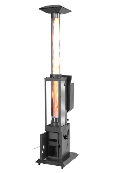 İKİZSOBA Geniş Camlı Dış Mekan Pelet Sobası - 6 Kw, Ayarlanabilir Isı Teknolojisi - Resim 3