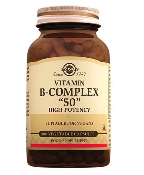 Solgar Vitamin B Complex 50 mg 100 Kapsül ürün görseli