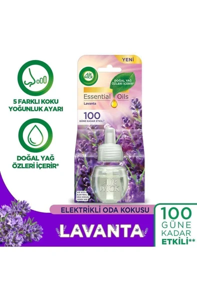 Air Wick Elektrikli Oda Kokusu Yedek Şişe Lavanta - Esansiyel Yağlar Içerir