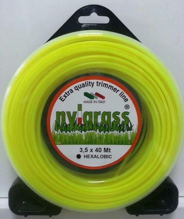 Nylgrass Motorlu Tırpan Misinası 3.5mm 6 Köşe 40 Mt