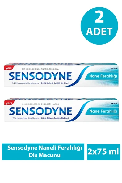 Sensodyne Naneli Ferahlığı Diş Macunu 75 ml 2 Adet ürün görseli