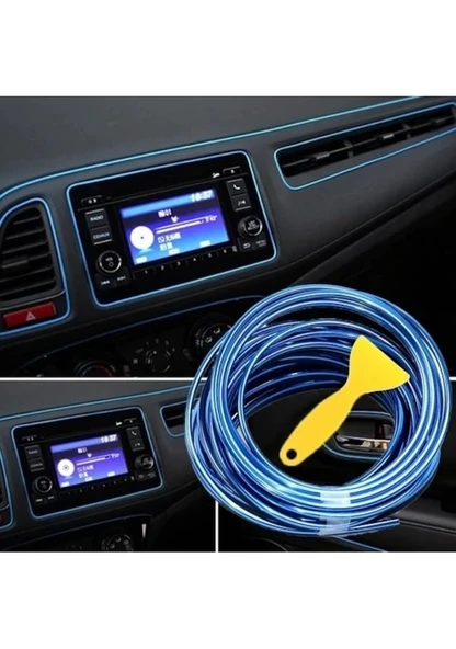 Maserati Grancabrio Araç Içi Mavi Renk 5 Metre Torpido Ip Trim Fitili ürün görseli 1