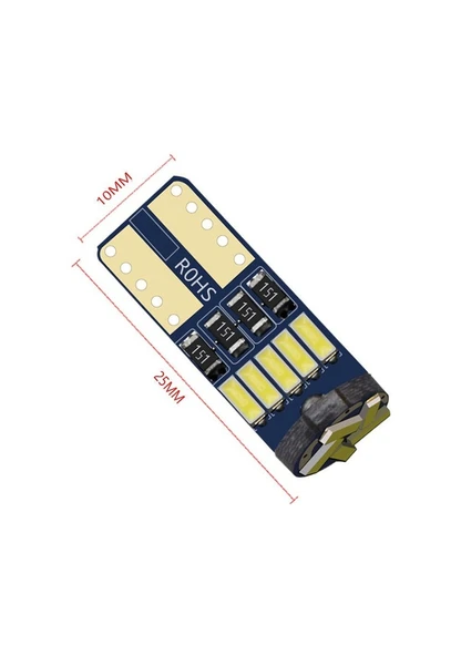 Megane 1 Led Park Ampulü  Ph7018 T10 W5W 15 Led T10 Beyaz Ampul 2 Adet - Resim 2