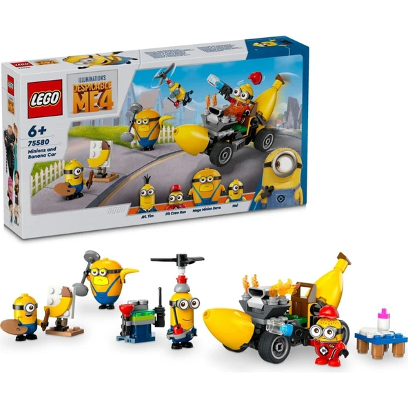 LEGO 75580 Despicable Me 4 Minyonlar ve Muz Araba ürün görseli