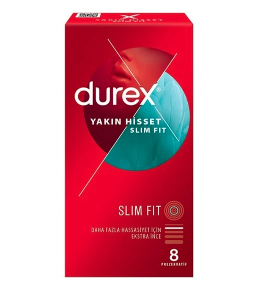 Durex Yakın Hisset Slim Fit 8li