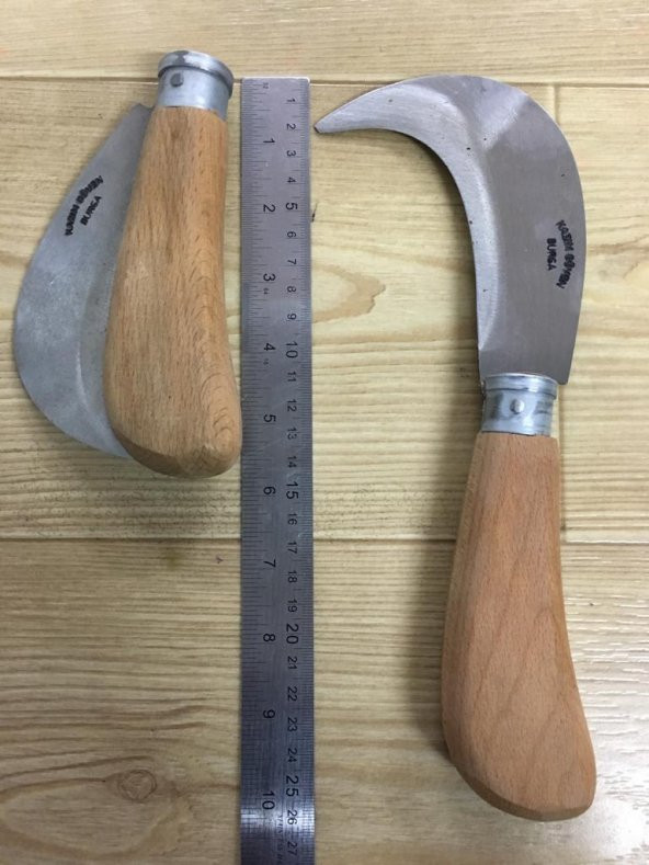 Aşı Bıçağı Çakısı Eğri Dövme Bıçak Battal Boy  Bursa Kazım Güven - 4