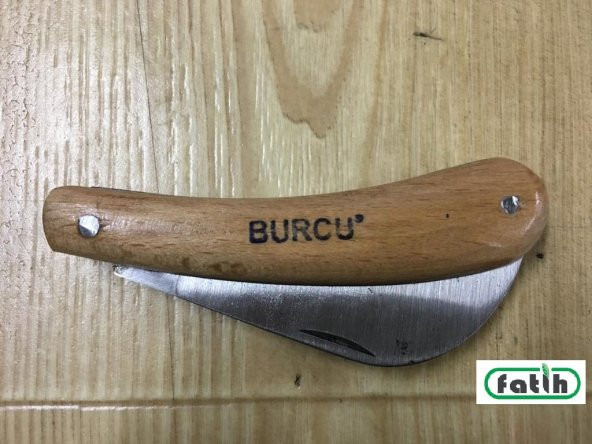 Burcu Aşı Bıçağı Ceviz Aşı Çakısı Eğri Dövme Bıçak - 4