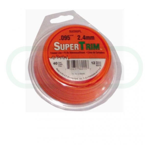 Super Trim Misina Elektrikli Tırpan Misinası 2.4 mm 12m Yuvarlak - 2