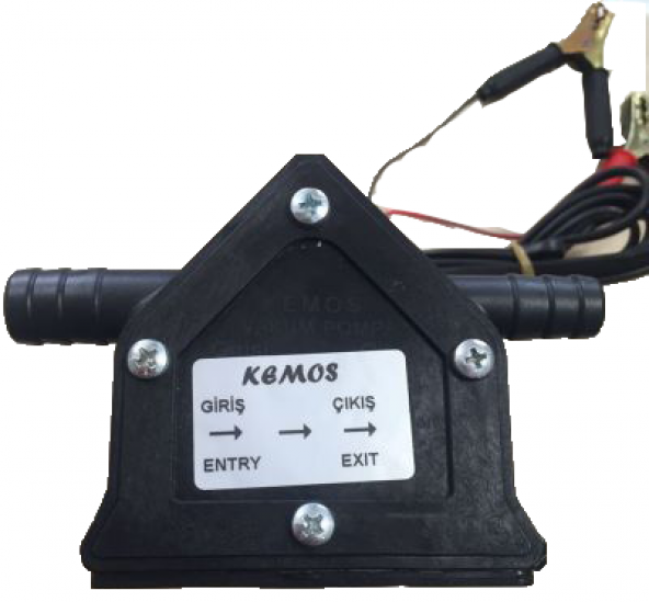 24 Volt Vakumlu Sıvı Aktarım Mazot  Su Süt  Pompası 140 Watt - 4