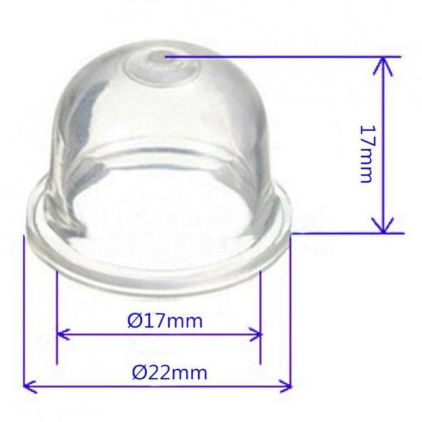 Motorlu Testere Tırpan Jikle Sibobu Benzin Pompa Lastiği Ø 22mm Büyük Tip - 2