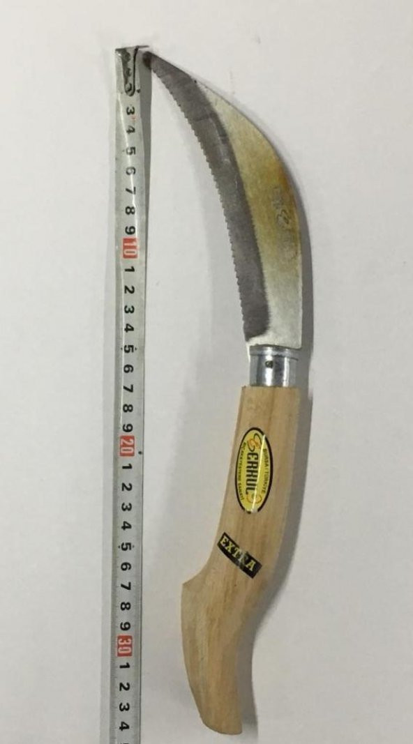 Fındık Muz Asma  Bıçağı Erkul Orta Boy 34 cm Çelik  Testere Ağız - 2