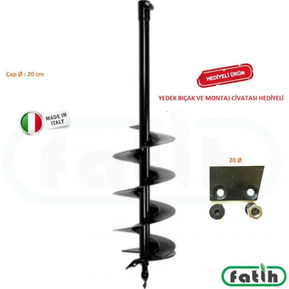 Oleomac-Efco Toprak Burgu Uç 20 Ø X 100 CM MTL51 + MTL85R ürün görseli