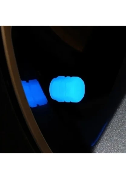 Bmw E30 uyumlu fosforlu Sibop Kapağı Seti 4 Adet Sibop Kapağı Seti Mavi - Resim 2