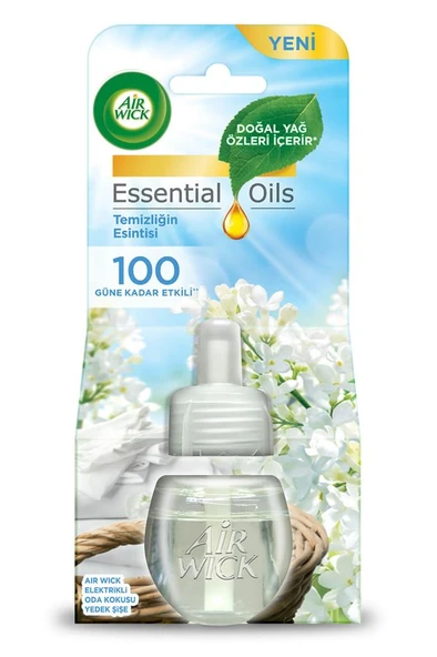 Air Wick Elektrikli Oda Kokusu Yedek Şişe Temizliğin Esintisi - Esansiyel Yağlar Içerir - 2