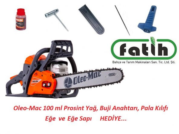 Oleomac GS 41 Motorlu Benzinli Testere Ağaç Kesim Motoru 33 Diş