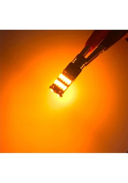 Bmw İ8 Plaka Parklar Için 26 Led T10 Turuncu Ampul 2 Adet - Resim 2