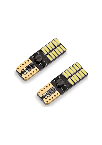 Honda Cıvıc Fd6 Led Plaka Lambası Aydınlatma Ampulü T10 24 Led T10 Beyaz Ampul 2 Adet ürün görseli 1