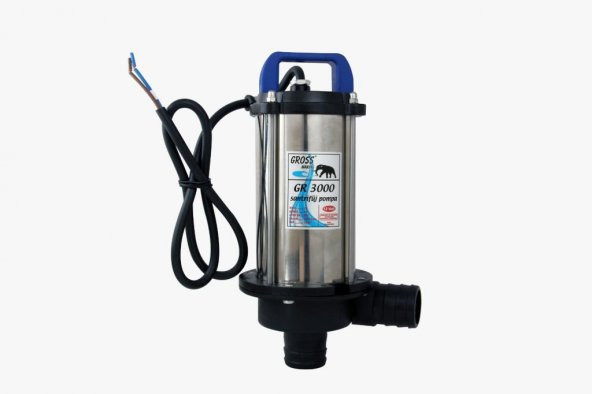 Gross 12 Volt Krom Santrifüj Pompa  GR3000 Süt Mazot Yağ Su