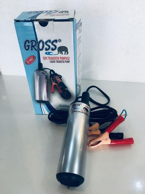 Gross 12 Volt Dalgıç Pompa Ø 40 Sıvı Aktarım Mazot Transfer Pompası Alüminyum - 2