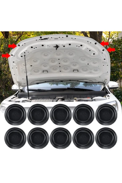 Rover 200 uyumlu Kapı Çarpma Önleyici Araba Kapı Ses Ve Darbe Emici Pad 10 Adet ürün görseli 1