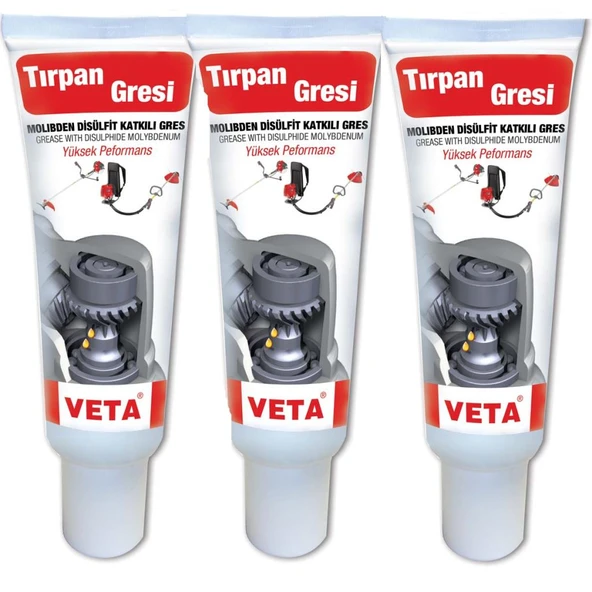 Veta Tırpan Gres Yağı 150 gr.Yüksek Isı +200° 3 Adet ürün görseli
