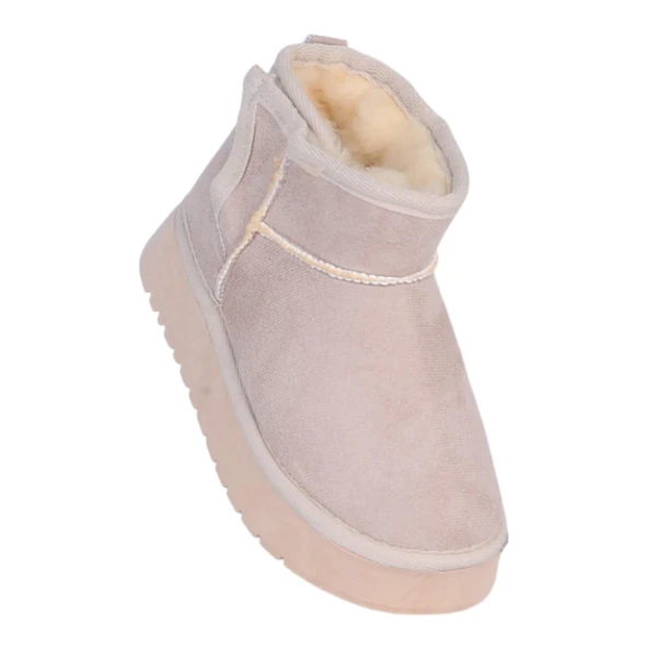 Skuaıter Garf Vizon Kız Çocuk İçi Kürklü Düz Bot ürün görseli 1