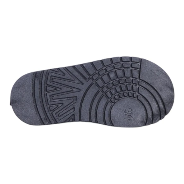 Skuaıter Garf Siyah Kız Çocuk İçi Kürklü Düz Bot - Resim 4