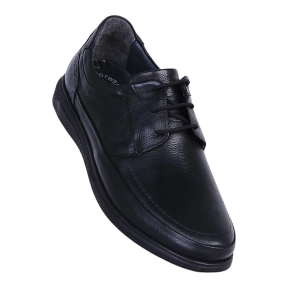 Alme 3004 Siyah Kauçuk Erkek Deri Casual Ayakkabı ürün görseli 1