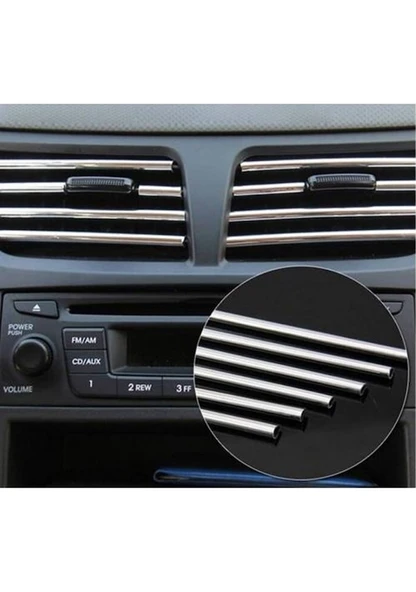 Hyundai İx36 Uyumlu Nikelaj Kapı Bagaj Panjur Koruyucu Geçmeli 5 Metre krom U tipi - Resim 2