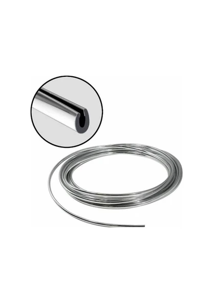 Audi A5 Uyumlu Nikelaj Kapı Bagaj Panjur Koruyucu Geçmeli 5 Metre krom U tipi ürün görseli 1