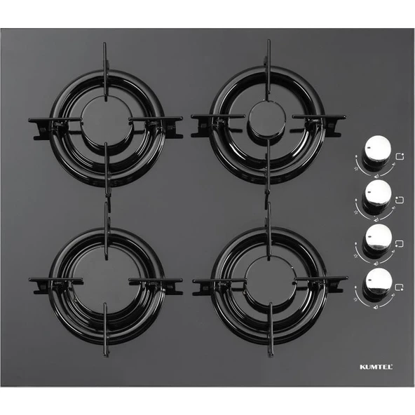 Kumtel Siyah Ankastre Set (A6-Sf2 (Mt) Fırın - KO40TAHDF Ocak - 830 Davlumbaz) - Resim 3